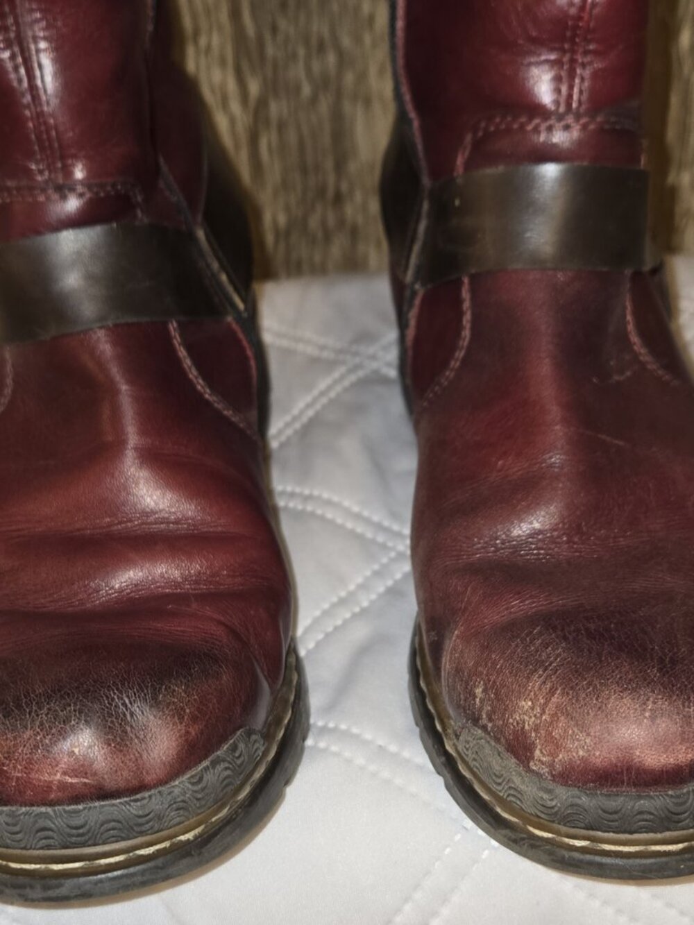 Rieker Red Moto/Combat-Style Leather Boot - Picture 10 of 10